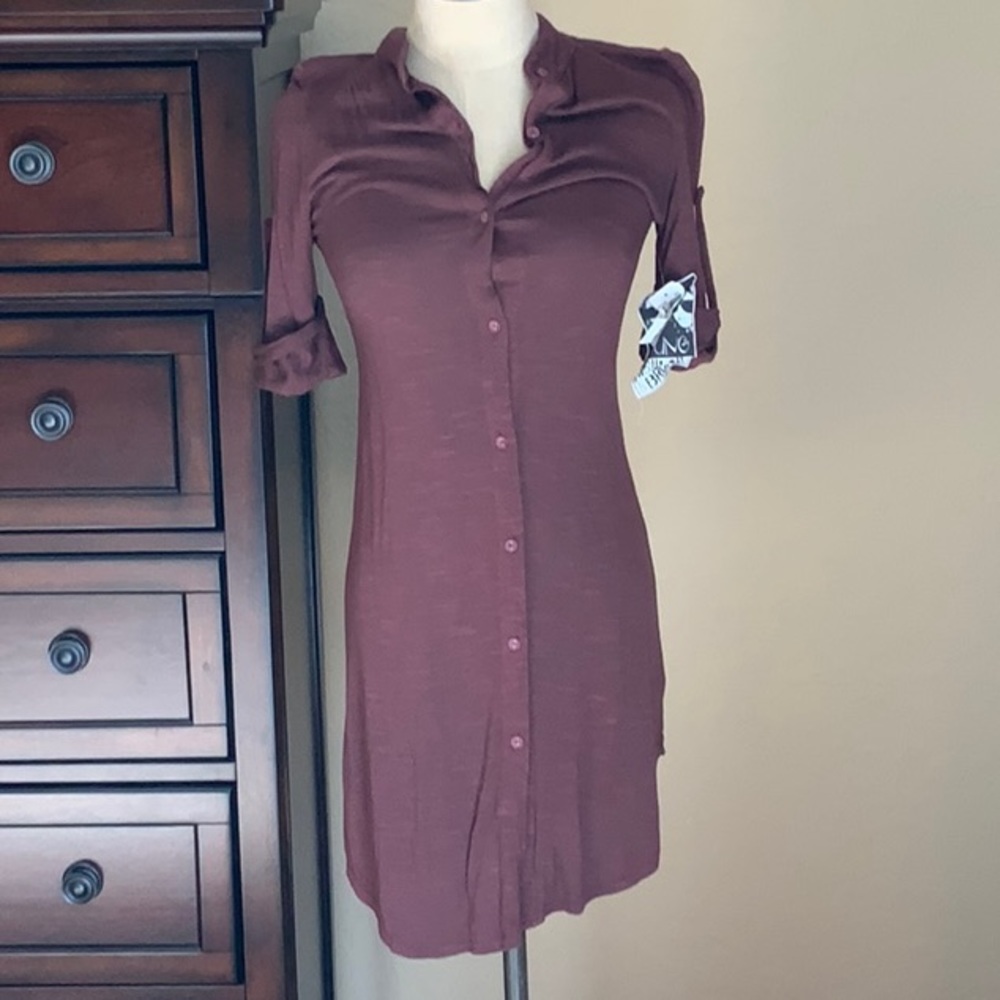 Young fabulous and broke button up dress NWT XS
